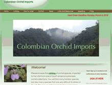 Tablet Screenshot of colombianorchidimports.com